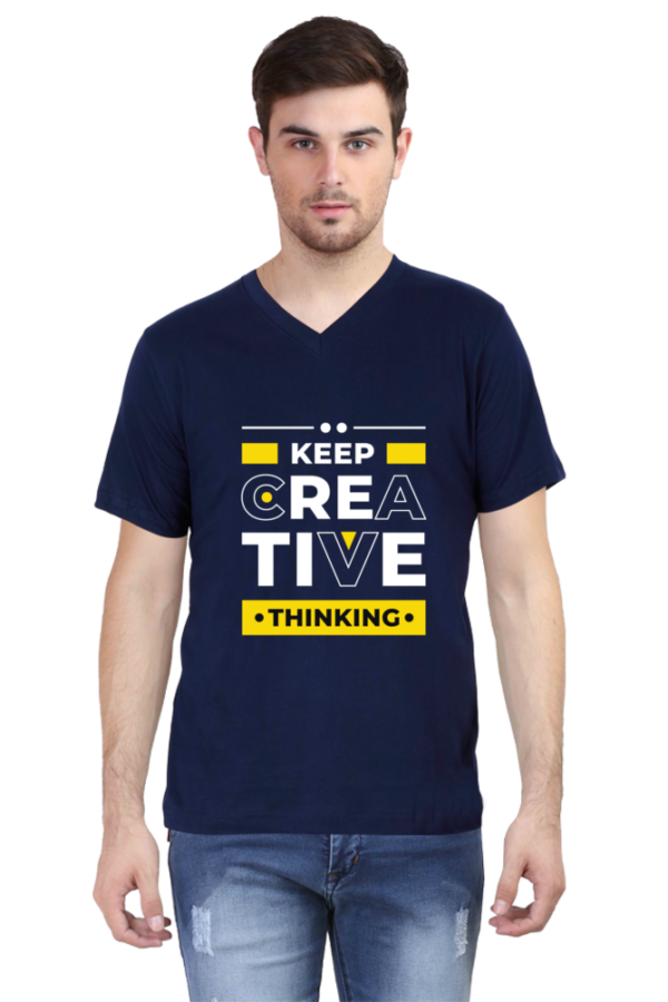 Vneck Cotton Half Sleeve