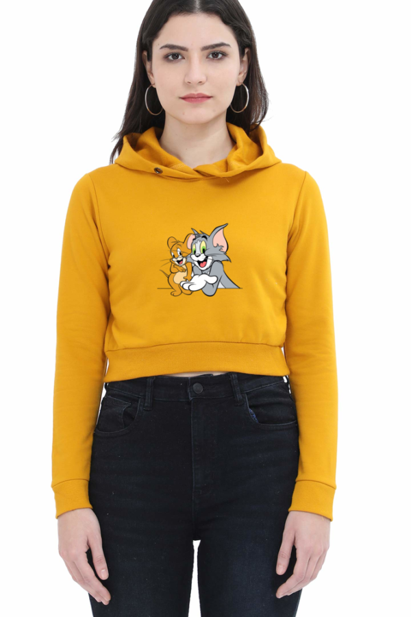 Tom & Jerry Crop Hoodies - Image 2