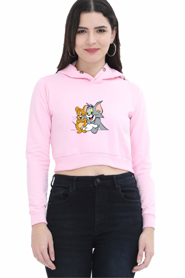 Tom & Jerry Crop Hoodies