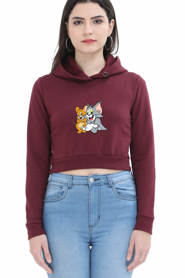 Tom & Jerry Crop Hoodies - Image 3