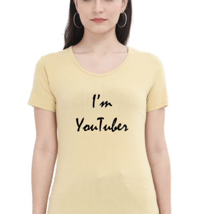 I’m Youtuber Printed Female Classic Crew T-Shirt