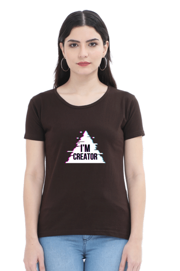 I'm Creator Printed Female Classic Crew T-Shirt