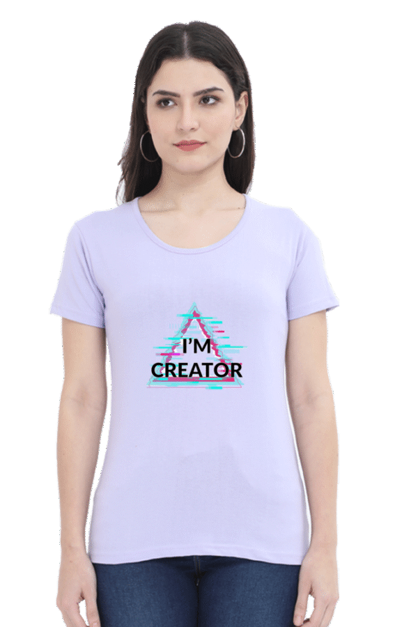 I'm Creator Printed Female Classic Crew T-Shirt - Image 2