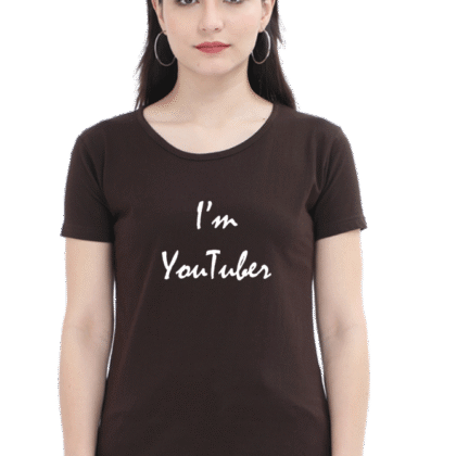 I’m YouTuber Printed Female Classic Crew T-Shirt