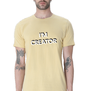 I'M Creator Printed Male Classic Crew T-Shirt