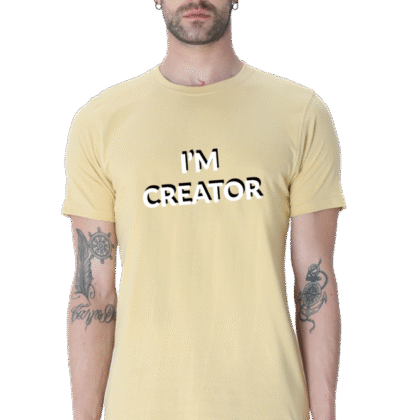 I’M Creator Printed Male Classic Crew T-Shirt