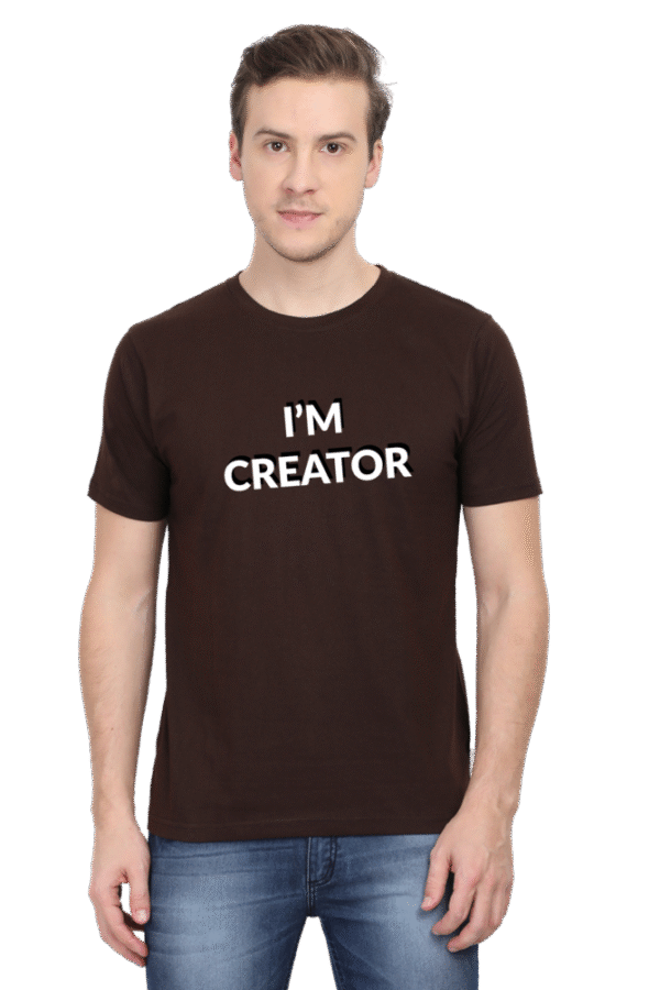 I'M Creator Printed Male Classic Crew T-Shirt - Image 7