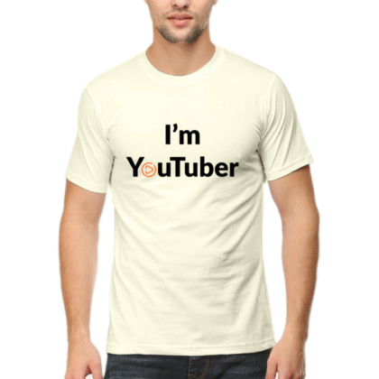 I’m YouTuber Printed Male Classic Crew T-Shirt