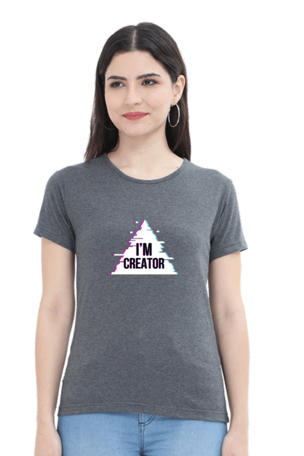 I'm Creator Printed Female Classic Crew T-Shirt - Image 5