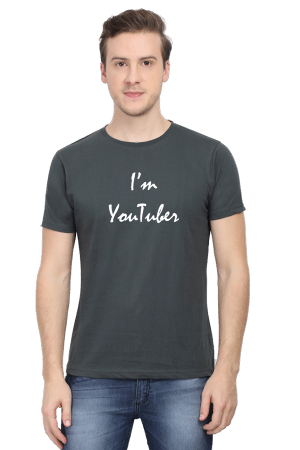 I'm Youtuber Printed Male Classic Crew T-Shirt