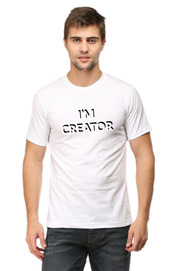 I'M Creator Printed Male Classic Crew T-Shirt - Image 13