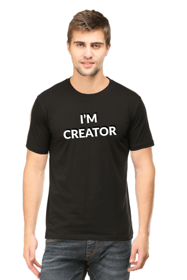 I'M Creator Printed Male Classic Crew T-Shirt - Image 12