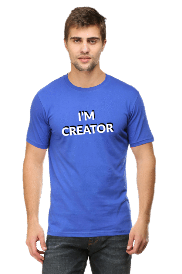 I'M Creator Printed Male Classic Crew T-Shirt - Image 9