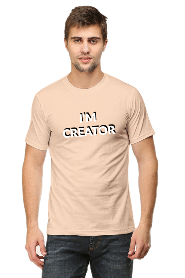I'M Creator Printed Male Classic Crew T-Shirt - Image 3