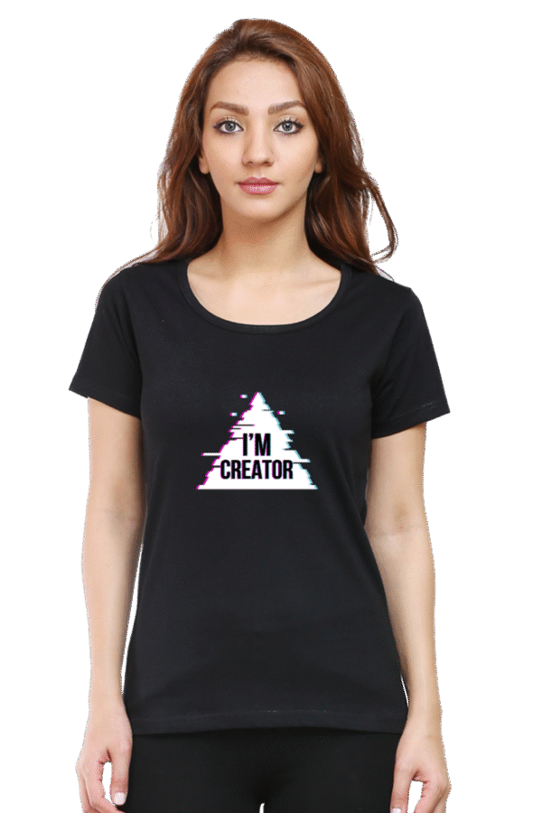 I'm Creator Printed Female Classic Crew T-Shirt - Image 7