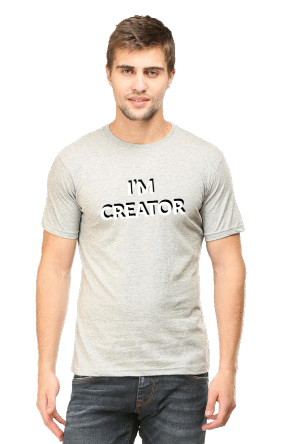 I'M Creator Printed Male Classic Crew T-Shirt - Image 10