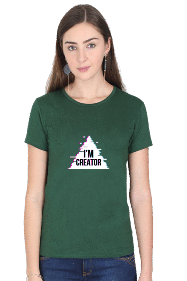 I'm Creator Printed Female Classic Crew T-Shirt - Image 4