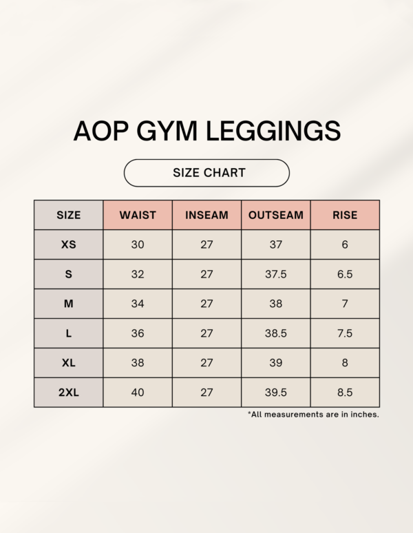AOP Gym Leggings - Image 14