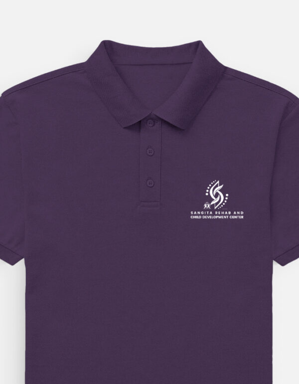 Sangita Rehab's Polo Shirt (Black & Purple) - Image 3