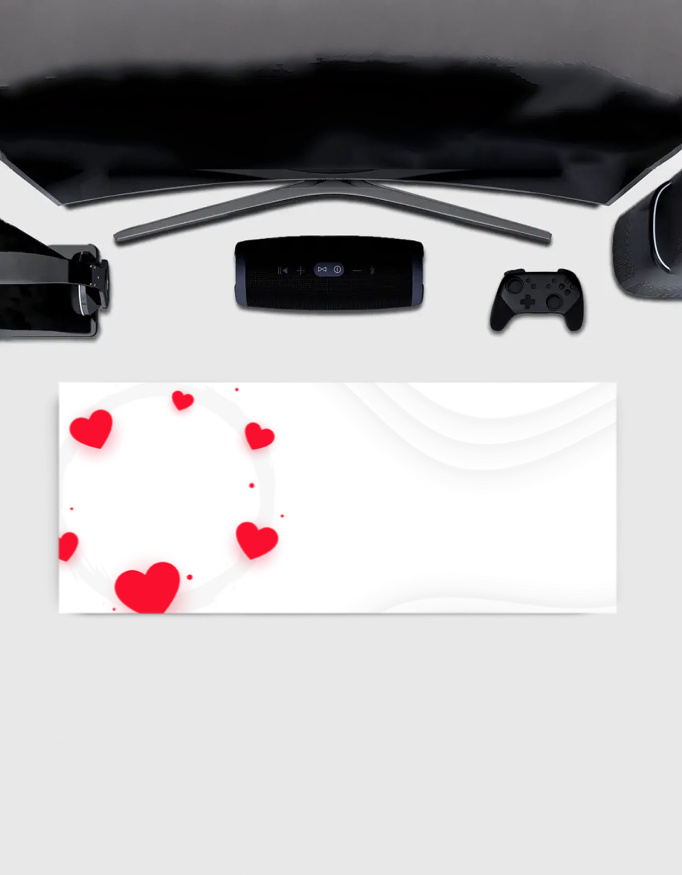 Gaming Mouse Pad | 3MM Thick Extended Desk Mat with Stitched Edges & Strong Grip - Image 2