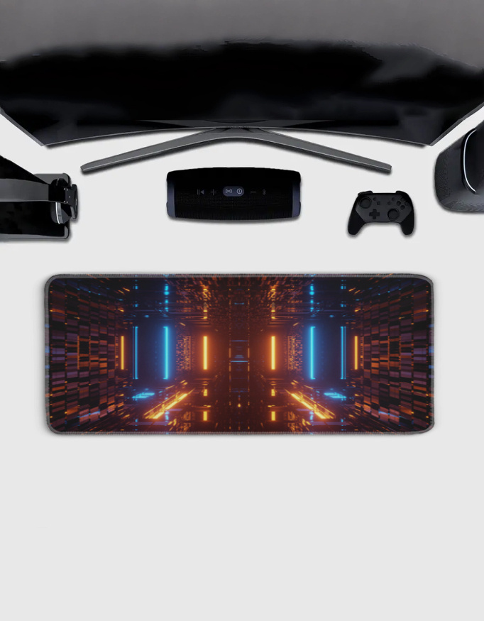Gaming Mouse Pad | 3MM Thick Extended Desk Mat with Stitched Edges & Strong Grip