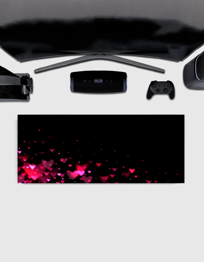 Gaming Mouse Pad | 3MM Thick Extended Desk Mat with Stitched Edges & Strong Grip - Image 2
