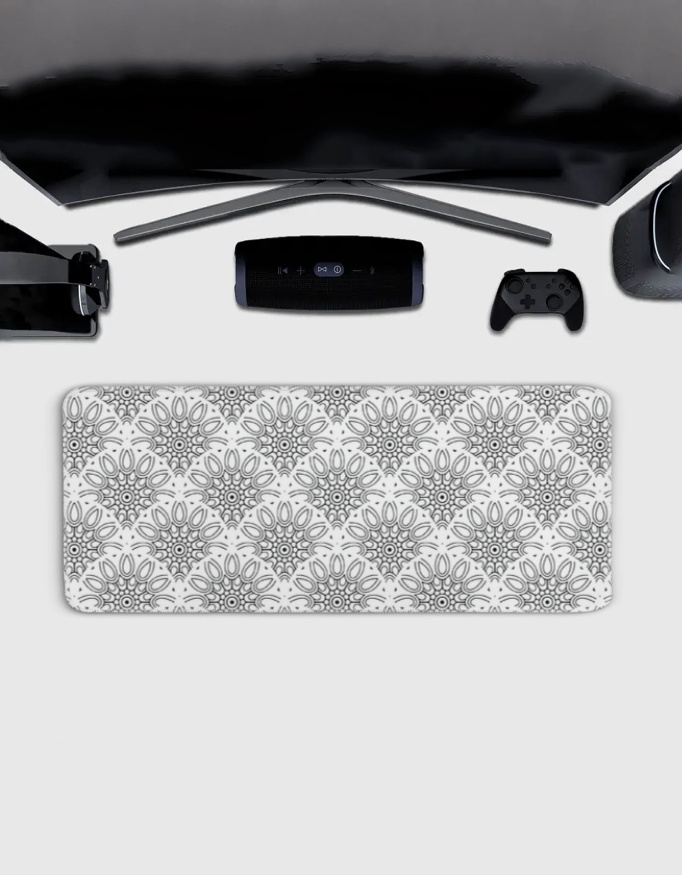 Gaming Mouse Pad | 3MM Thick Extended Desk Mat with Stitched Edges & Strong Grip