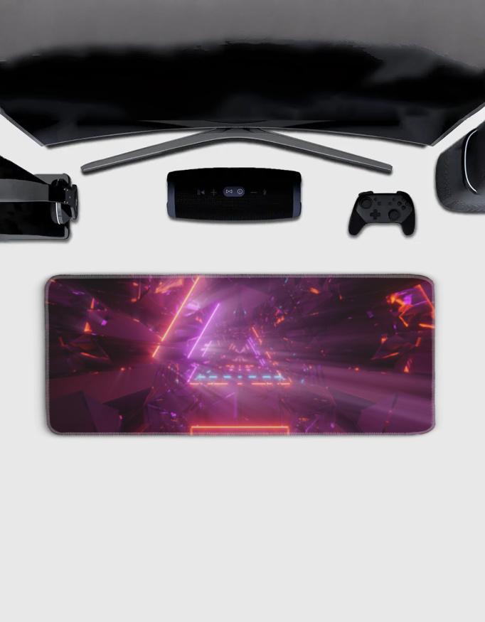 Gaming Mouse Pad | 3MM Thick Extended Desk Mat with Stitched Edges & Strong Grip