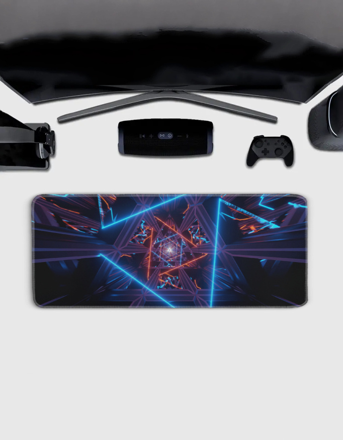 Gaming Mouse Pad | 3MM Thick Extended Desk Mat with Stitched Edges & Strong Grip