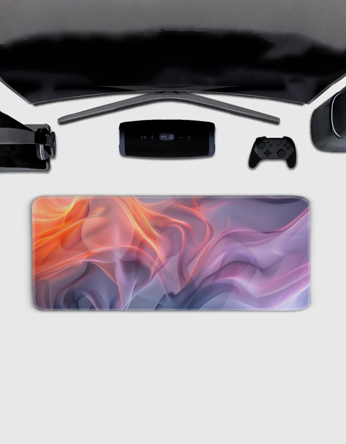Gaming Mouse Pad | 3MM Thick Extended Desk Mat with Stitched Edges & Strong Grip - Image 2