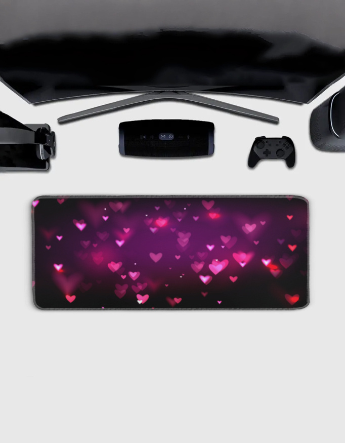 Gaming Mouse Pad | 3MM Thick Extended Desk Mat with Stitched Edges & Strong Grip - Image 2
