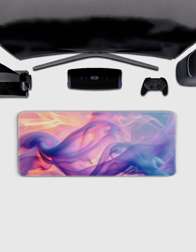 Gaming Mouse Pad | 3MM Thick Extended Desk Mat with Stitched Edges & Strong Grip - Image 2