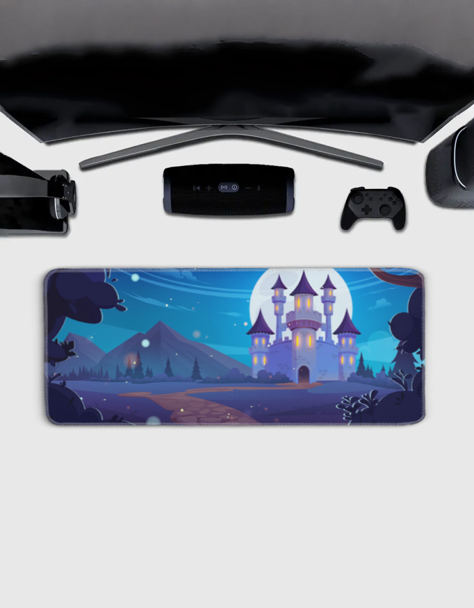 Gaming Mouse Pad | 3MM Thick Extended Desk Mat with Stitched Edges & Strong Grip