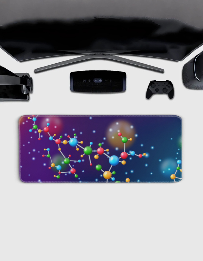 Gaming Mouse Pad | 3MM Thick Extended Desk Mat with Stitched Edges & Strong Grip - Image 2