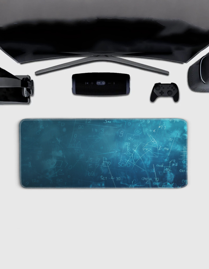 Gaming Mouse Pad | 3MM Thick Extended Desk Mat with Stitched Edges & Strong Grip - Image 2